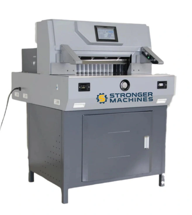 Guillotina G500 — Guillotina eléctrica de papel para industria gráfica. Kethal Business, Lima, Perú